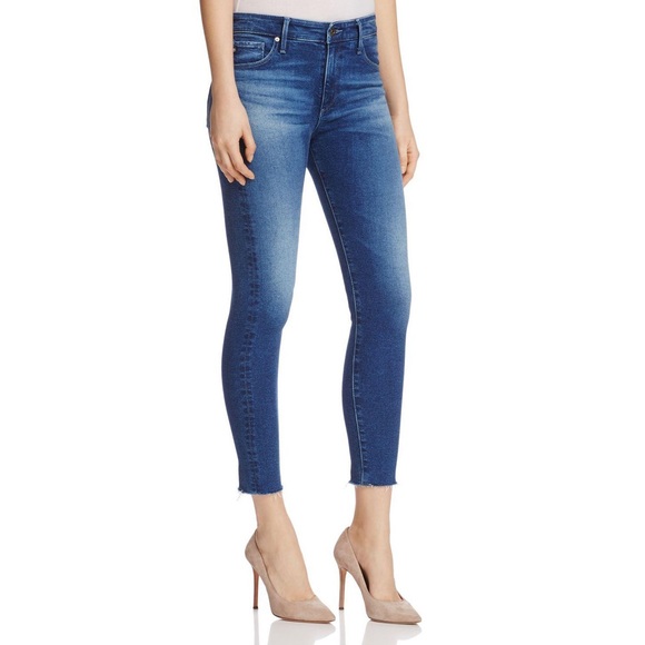 AG Farrah Skinny Ankle Jeans with Raw Hem - Picture 1 of 7